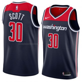 Maglia Washington Wizards Mike Scott NO 30 Statement 2018 Nero