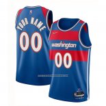 Maglia Washington Wizards Personalizzate Citta 2021-22 Blu