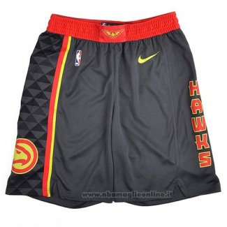 Pantaloncini Atlanta Hawks Icon 2018-19 Nero2