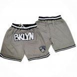 Pantaloncini Brooklyn Nets Just Don Grigio