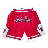 Pantaloncini Chicago Bulls Just Don Rosso3