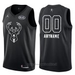 Maglia All Star 2018 Milwaukee Bucks Nike Personalizzate Nero