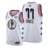 Maglia All Star 2019 Dallas Mavericks Luka Doncic NO 77 Bianco