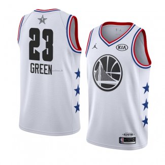 Maglia All Star 2019 Golden State Warriors Draymond Green NO 23 Bianco