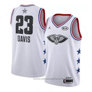 Maglia All Star 2019 New Orleans Pelicans Anthony Davis NO 23 Bianco