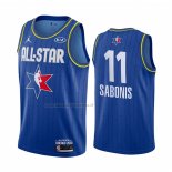 Maglia All Star 2020 Indiana Pacers Domantas Sabonis NO 11 Blu