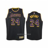 Maglia Bambino Los Angeles Lakers Kobe Bryant #24 Earned 2021-22 Nero