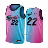 Maglia Bambino Miami Heat Jimmy Butler #22 Citta 2020-21 Blu Rosa