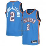 Maglia Bambino Oklahoma City Thunder Shai Gilgeous-Alexander #2 Icon 2021-22 Blu