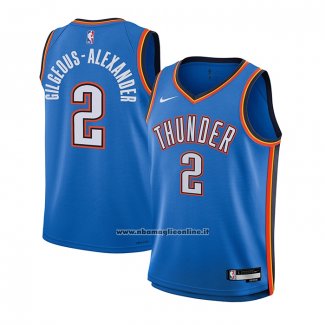 Maglia Bambino Oklahoma City Thunder Shai Gilgeous-Alexander #2 Icon Blu