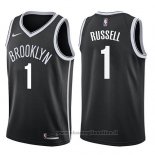 Maglia Brooklyn Nets D'angelo Russell NO 1 Icon 2017-18 Nero