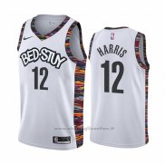 Maglia Brooklyn Nets Joe Harris NO 12 Citta Bianco