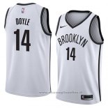 Maglia Brooklyn Nets Milton Doyle NO 14 Association 2018 Bianco