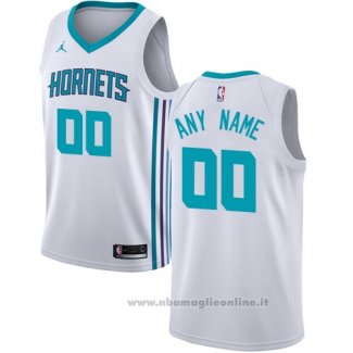 Maglia Charlotte Hornets Personalizzate 17-18 Bianco