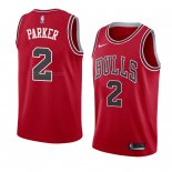 Maglia Chicago Bulls Jabari Parker NO 2 Icon 2018 Rosso