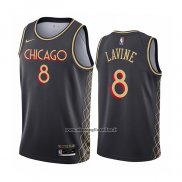 Maglia Chicago Bulls Zach Lavine #8 Citta 2020-21 Grigio