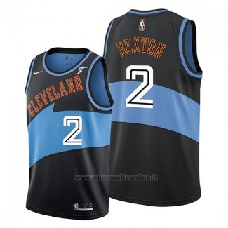 Maglia Cleveland Cavaliers Collin Sexton NO 2 Classic Edition 2019-20 Nero