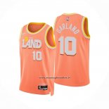 Maglia Cleveland Cavaliers Darius Garland No 10 Citta 2025-26 Arancione