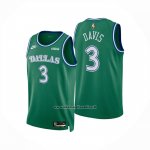 Maglia Dallas Mavericks Anthony Davis No 3 Classic 2025-26 Verde  Maglia Dallas Mavericks Anthony Davis No 3 Classic 2025-26 Verde