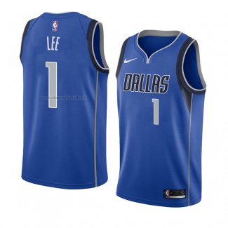 Maglia Dallas Mavericks Courtney Lee NO 1 Icon 2018 Blu