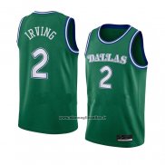 Maglia Dallas Mavericks Kyrie Irving #2 Hardwood Classics 2022-23 Verde