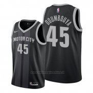 Maglia Detroit Pistons Sekou Doumbouya NO 45 Citta 2019-20 Nero