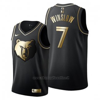 Maglia Golden Edition Memphis Grizzlies Justise Winslow NO 7 2019-20 Nero