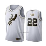 Maglia Golden Edition San Antonio Spurs Rudy Gay #22 Bianco