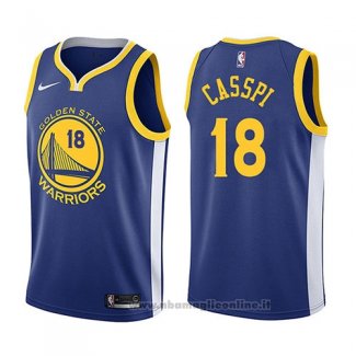 Maglia Golden State Warriors Omri Casspi NO 18 Icon 2017-18 Blu