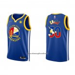 Maglia Golden State Warriors Stephen Curry #30 Filippino Blu