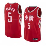 Maglia Houston Rockets Bruno Caboclo NO 5 Citta 2018 Rosso