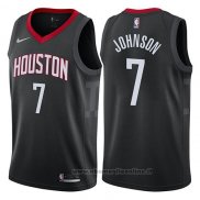 Maglia Houston Rockets Joe Johnson NO 7 Statement 2017-18 Nero