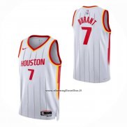 Maglia Houston Rockets Kevin Durant No 7 Association 2026-27 Bianco