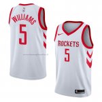 Maglia Houston Rockets Troy Williams NO 5 Association 2018 Bianco