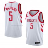 Maglia Houston Rockets Troy Williams NO 5 Association 2018 Bianco