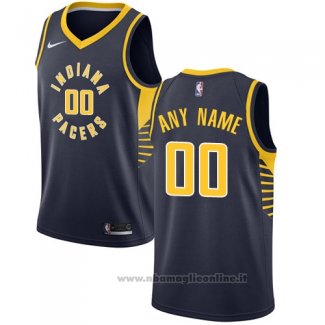 Maglia Indiana Pacers Personalizzate 17-18 Nero