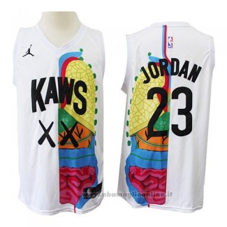 Maglia KAWS x Jordan x NBA Bianco