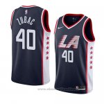 Maglia Los Angeles Clippers Ivica Zubac NO 40 Citta 2019 Blu