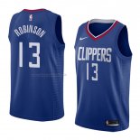 Maglia Los Angeles Clippers Jerome Robinson NO 13 Icon 2017-18 Blu