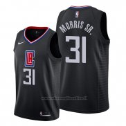 Maglia Los Angeles Clippers Marcus Morris Sr. NO 31 Statement 2019-20 Nero