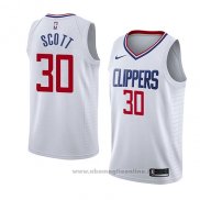 Maglia Los Angeles Clippers Mike Scott NO 30 Association 2018 Bianco