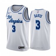 Maglia Los Angeles Lakers Anthony Davis NO 3 Classic 2019-20 Bianco