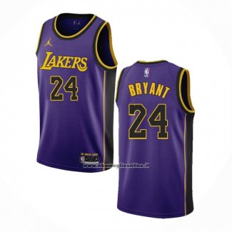 Maglia Los Angeles Lakers Kobe Bryant #24 Statement 2022-23 Viola