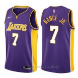 Maglia Los Angeles Lakers Larry Nance Jr. NO 7 Statement 2017-18 Viola