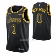 Maglia Los Angeles Lakers Russell Westbrook #0 Citta Nero