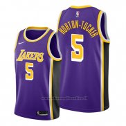 Maglia Los Angeles Lakers Talen Horton-Tucker NO 5 Statement 2019-20 Viola