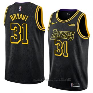 Maglia Los Angeles Lakers Thomas Bryant NO 31 Citta 2018 Nero