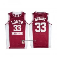 Maglia Lower Merion Kobe Bryant #33 Rosso