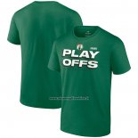 Maglia Manica Corta Boston Celtics 2023 NBA Playoffs Verde