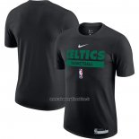 Maglia Manica Corta Boston Celtics Practice Performance 2022-23 Nero